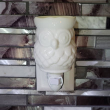 Cargar imagen en el visor de la galería, Ceramic Wall Warmer - White Owl